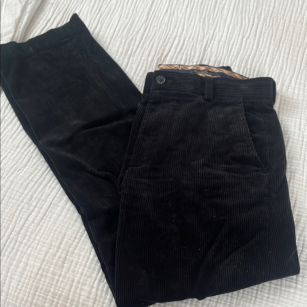 Men's Brooks Brothers Black Corduroy Pants